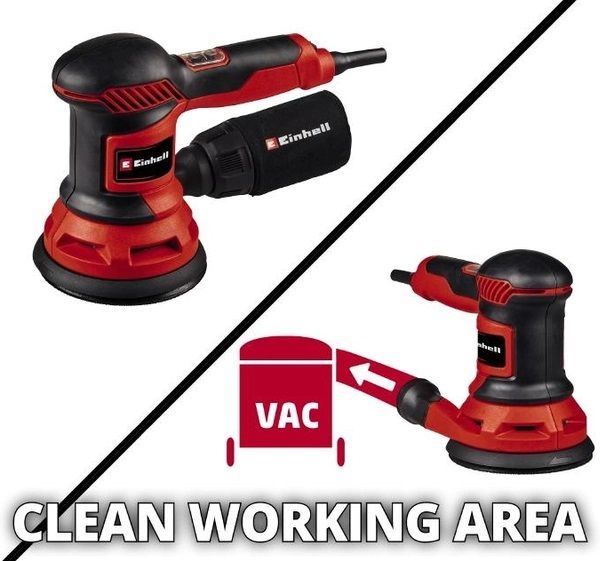 Шліфмашина ексцентрикова Einhell TC-RS 425 E, 125 мм, 425Вт, 12000-26000 кол/хв, 1.7 кг
