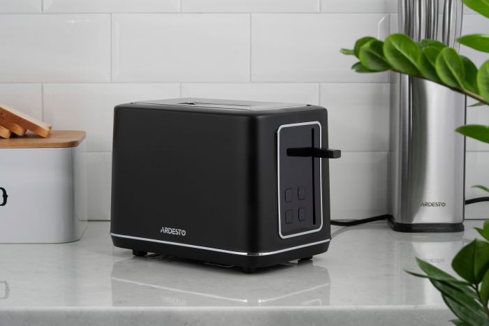 Тостер ARDESTO Elegance 800Вт, LED дисплей, пластик, чорний