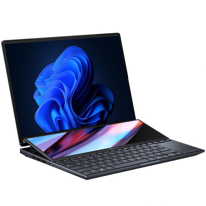 Ноутбук ASUS Zenbook Pro 14 Duo UX8402ZE-M3165W 14.5" 2.8K OLED Touch, Intel i7-12700H, 32GB, F1TB, NVD3050Ti-4, Win11, Чорний