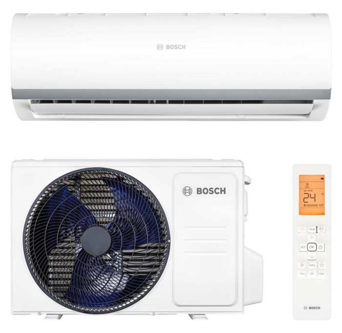 Кондиціонер Bosch CL2000 RAC 3,5, 12000 BTU, інвертор, 35 м2, A++/A+, R32, білий