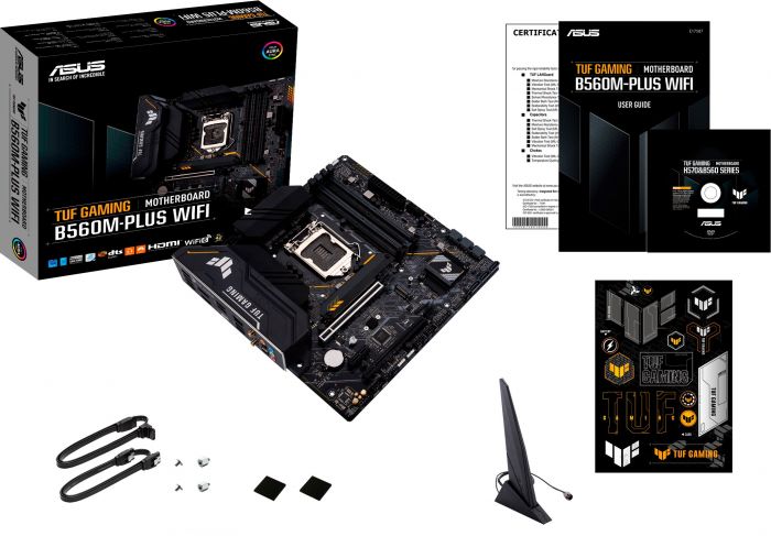 Материнcька плата ASUS TUF GAMING B560M-PLUS WIFI s1200 B560 4xDDR4 M.2 HDMI DP Wi-Fi BT mATX