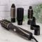 Фен-щітка Remington Blow Dry & Style Caring, 1200Вт, 2 режими, іоніз-я, хол. обдув, кейс для зберігання, кераміка, чорно-золотий