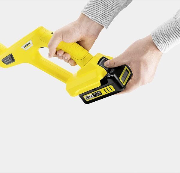Комплект Karcher газонокосарка LMO 18-33 + триммер LTR 18-25+ швидкозарядний комплект 2,5 Ач + акумулятор 2.5Ач