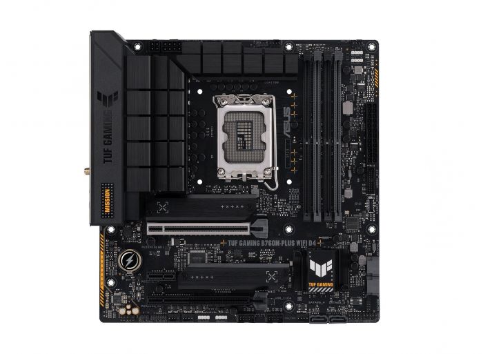Материнcька плата ASUS TUF GAMING B760M-PLUS WIFI D4 s1700 B760 4xDDR4 M.2 HDMI DP Wi-Fi BT mATX