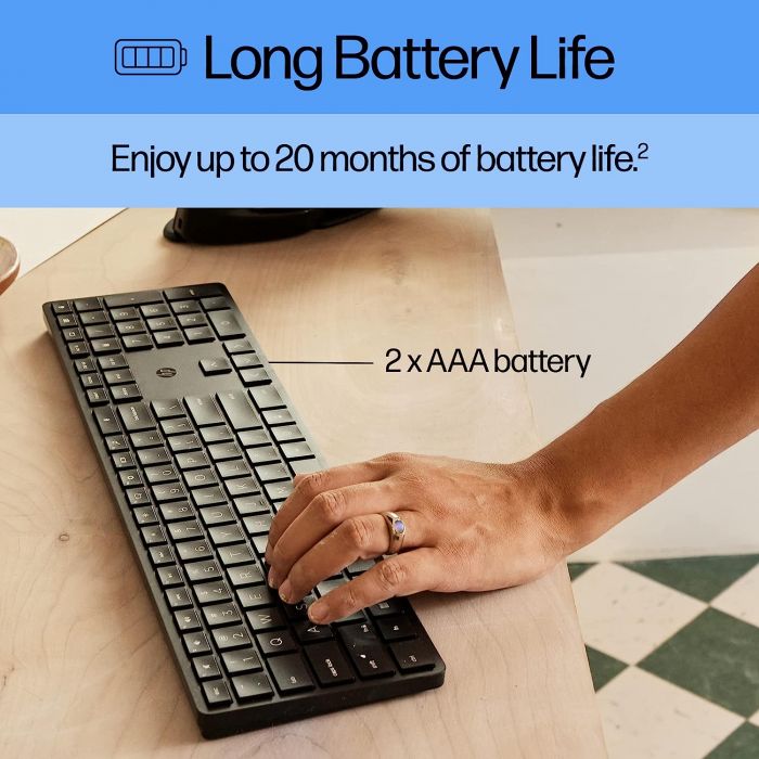 Клавіатура HP 450 Programmable WL UKR black