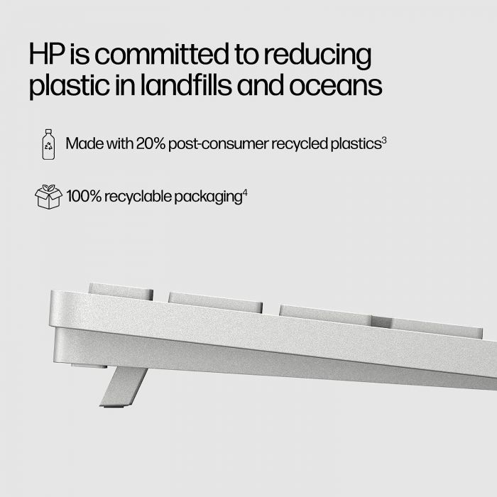 Клавіатура HP 970 Programmable BT/WL UKR White