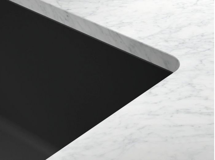 Мийка кухонна Franke Maris, фраграніт, прямокутник, без крила, 553х433х200мм, чаша - 1, універсальна, MRG 110-52, чорний матовий (+вентиль)