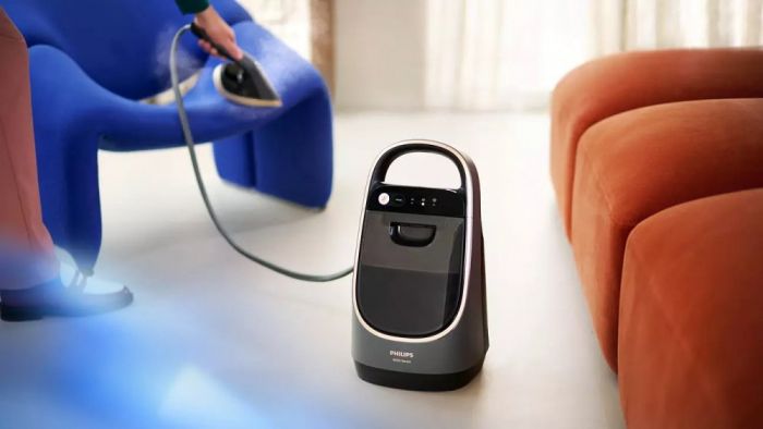 Прасувальна система PHILIPS All-In-One 8500, 2200Вт, 1200мл, паровий удар -300гр, верт. відпарювання, керам. підошва, сірий