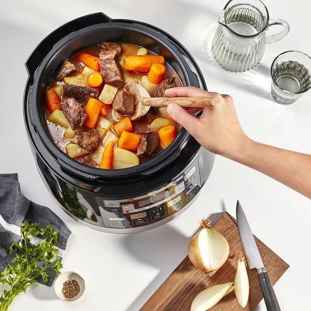 Мультиварка-скороварка Moulinex Quickchef, 1000Вт, чаша-5л, кнопкове керування, пластик, чорний