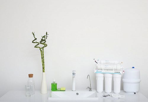 Фільтр зворотного осмосу Ecosoft Standard 5-50M PRO з мінералізатором, мембрана 50gpd, кран капля, дренаж 1:2