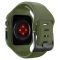 Чохол та ремінець 2в1 Spigen для Apple Watch 45mm Liquid Air Pro, Moss Green