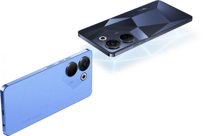 Смартфон TECNO Camon 20 Pro (CK7n) 6.67" 8/256GB, 2SIM, 5000mAh, Predawn Black