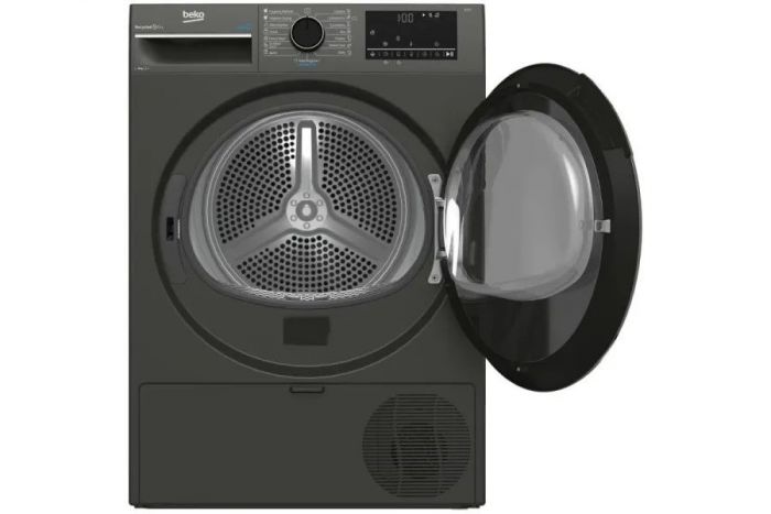 Сушильна машина Beko тепловий насос, 8кг, A++, 60см, дисплей, сірий