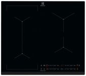 Варильна поверхня Electrolux індукційна, 60см, розширена зона, датчик кипіння, Hob2Hood, чорний