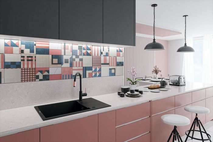 Змішувач для кухні Deante Aster, довж.виливу - 206мм, поворотний, 1+фільтр, чорний-мідь