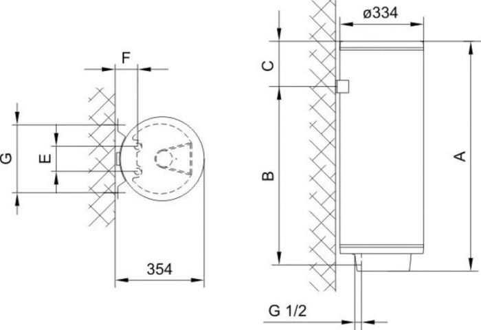 Водонагрівач Tiki TGR80SPrimeMS80V9 (TGR80SNGV9) 80 л, слім, мех. упр., D