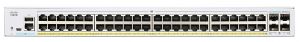 Комутатор Cisco CBS250 Smart 48-port GE, PoE, 4x1G SFP