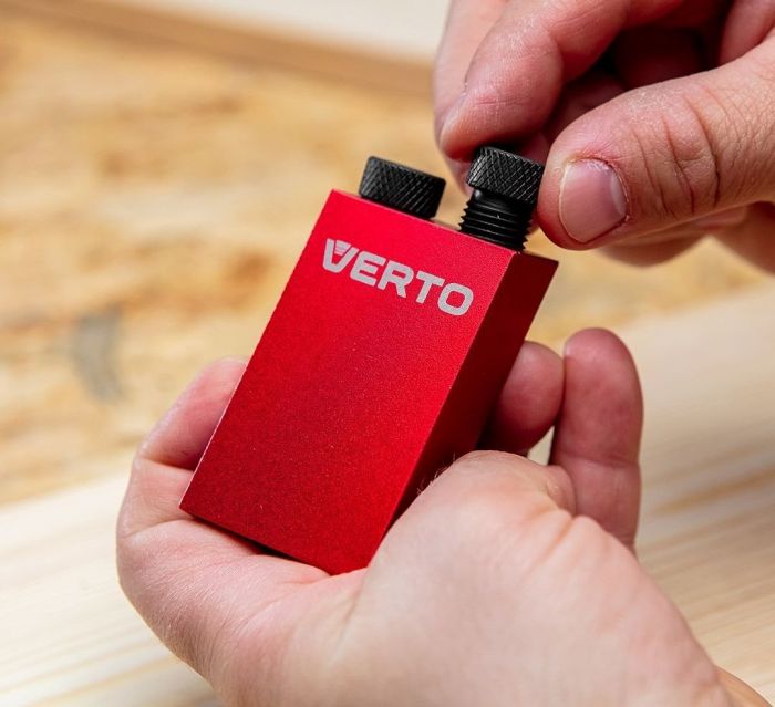 Набір для прихованого з'єднання Verto, 14 предметів, шаблон свердління, змінні напрямні, свердла, обмежувач