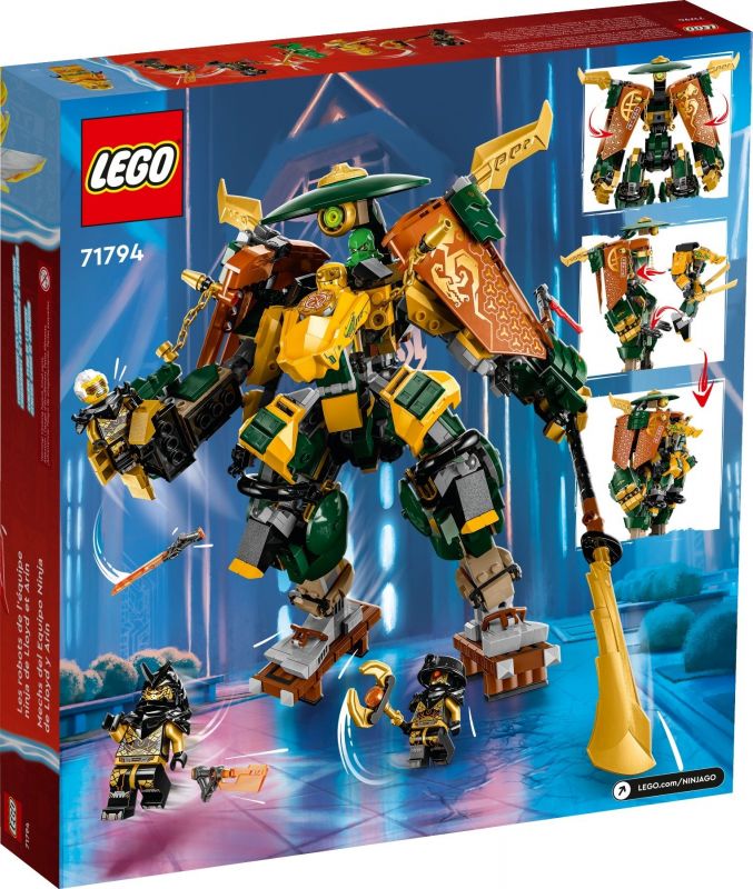 Конструктор LEGO Ninjago Командні роботи ніндзя Ллойда й Арін