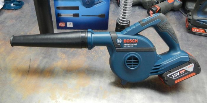 Повітродув акумуляторний Bosch GBL 18V-120 Professional, 18В, 270 км/г, 120 м?/г, 1.1 кг