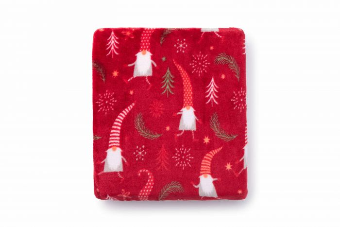 Плед Ardesto Flannel, 160х200 см, 100% поліестер, гноми