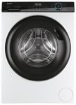 Пральна машина Haier фронтальна, 9кг, 1400, A+++, 56см, дисплей, пара, інвертор, люк чорний, прямий привід, білий