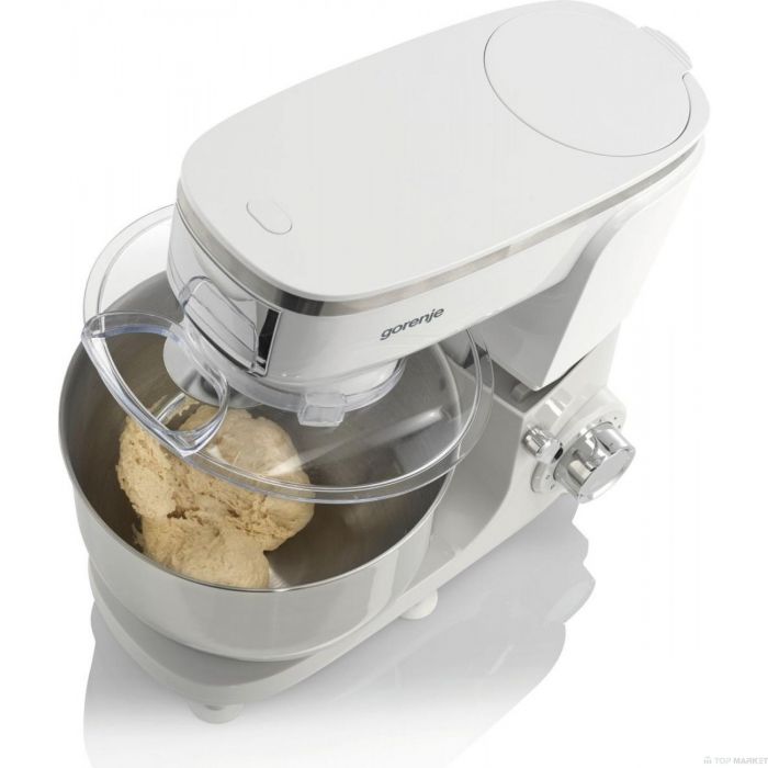 Кухонна машина Gorenje, 1000Вт, чаша-метал, корпус-пластик+метал, насадок-6, білий