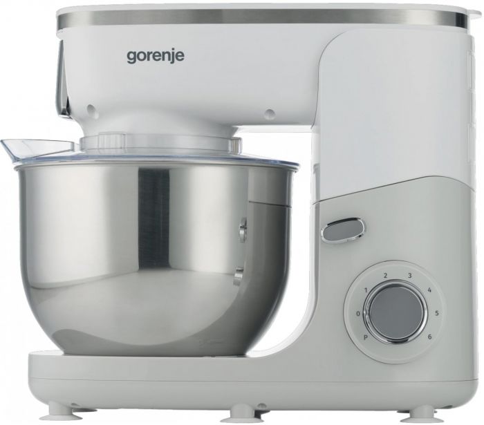 Кухонна машина Gorenje, 1000Вт, чаша-метал, корпус-пластик+метал, насадок-6, білий
