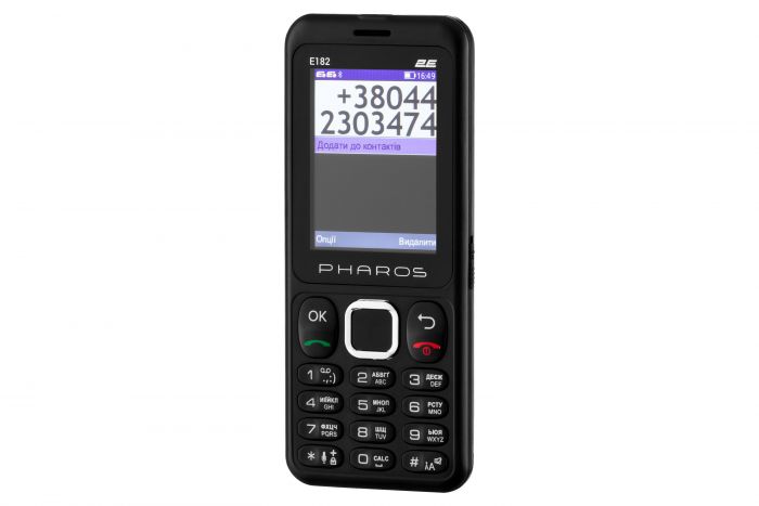 Мобільний телефон 2E E182 2.4" 2SIM, 1700mAh, Чорний