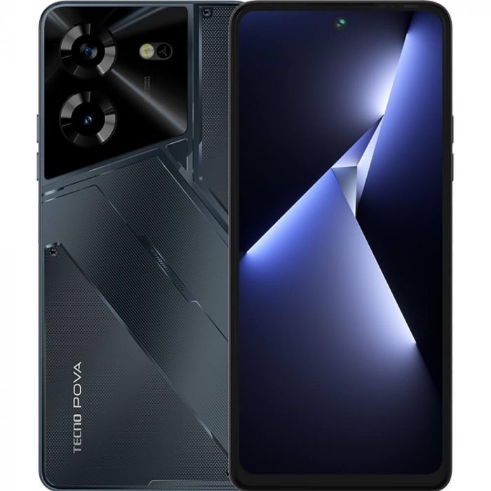 Смартфон TECNO POVA 5 (LH7n) 6.78" 8/256GB, 2SIM, 6000mAh, Mecha Black