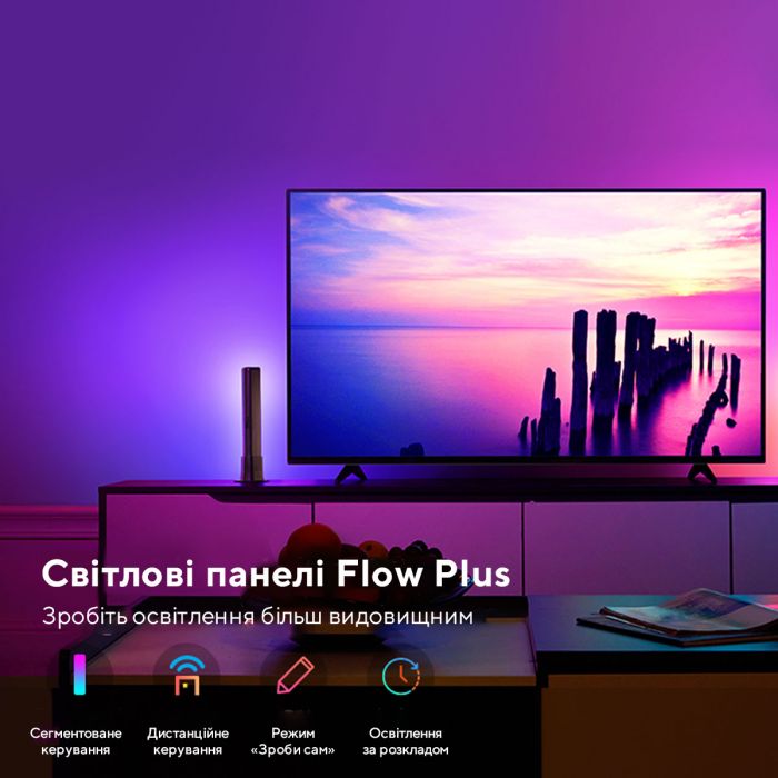 Набір підсвічування Govee H6056 Flow Plus Light Bars, RGBICWW, WI-FI/Bluetooth, чорний