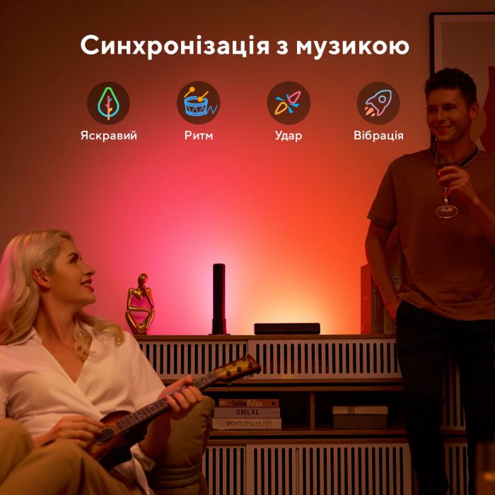 Набір підсвічування Govee H6056 Flow Plus Light Bars, RGBICWW, WI-FI/Bluetooth, чорний