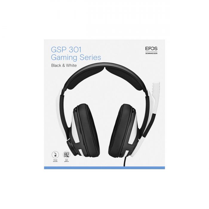 Гарнітура EPOS|SENNHEISER GSP 301, 3.5мм, black/white