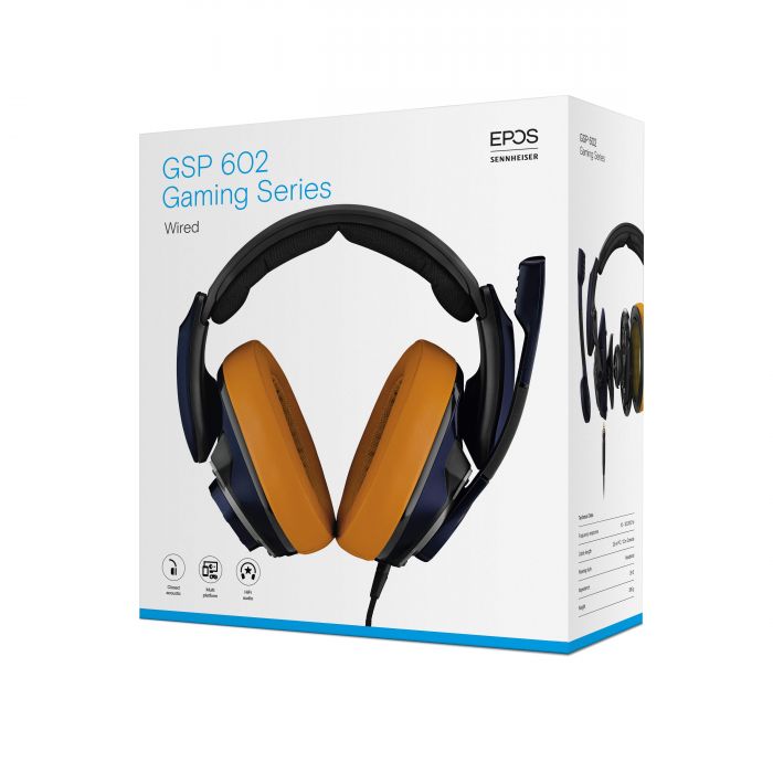 Гарнітура EPOS|SENNHEISER GSP 602, 3.5мм, blue