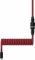 Кабель HyperX USB-A - USB-C спіральний, 1.37м Red/Black