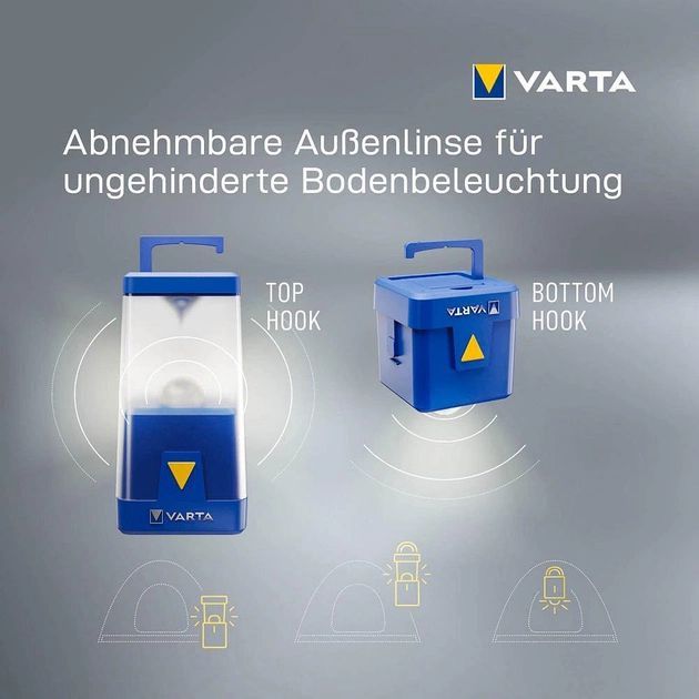 Ліхтар VARTA Кемпінговий  Ambiance  L20, IP54, до 400 люмен, до 300 годин роботи, 6хАА