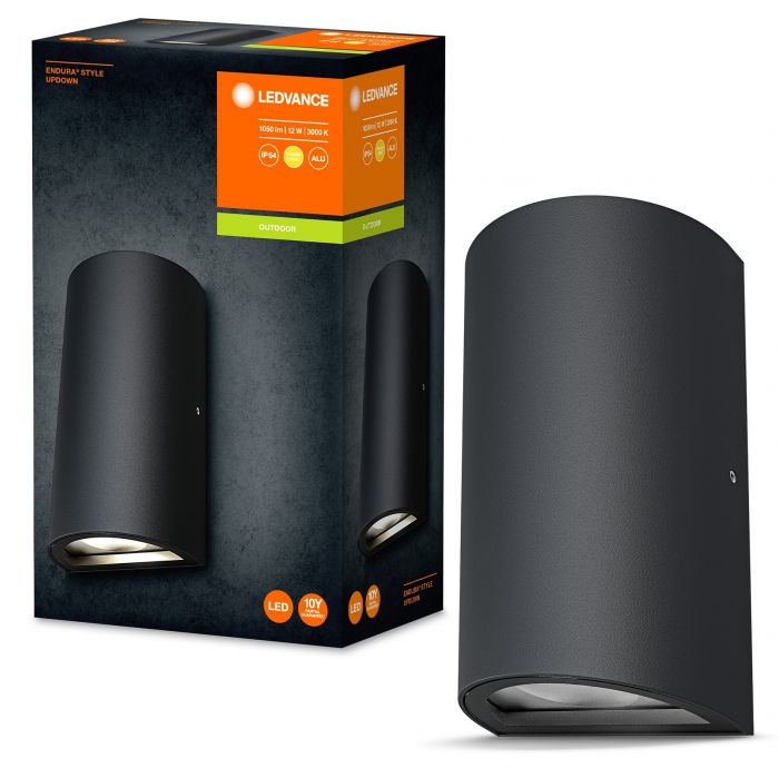 Cвітильник фасадний LEDVANCE ENDURA STYLE UPDOWN 12Вт 3000К 700Лм чорний