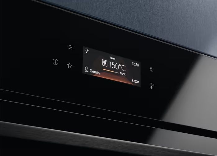 Духова шафа Electrolux електрична, 70л, А++, пара, дисплей, конвекція, ф-ція пароварки, телескопічні напрямні, чорний