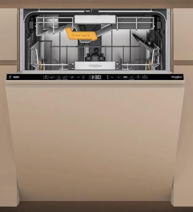 Посудомийна машина Whirlpool вбудовувана, 14компл., A+++, 60см, дисплей, 3й кошик, білий