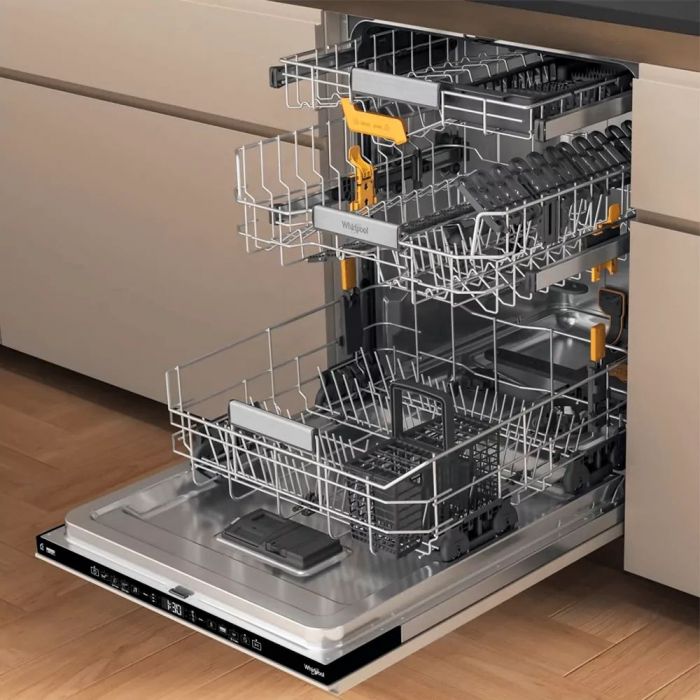 Посудомийна машина Whirlpool вбудовувана, 14компл., A+++, 60см, дисплей, 3й кошик, білий