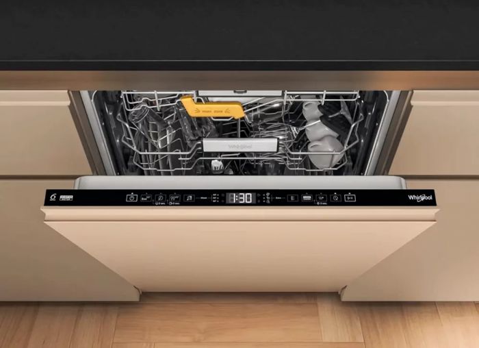 Посудомийна машина Whirlpool вбудовувана, 14компл., A+++, 60см, дисплей, 3й кошик, білий