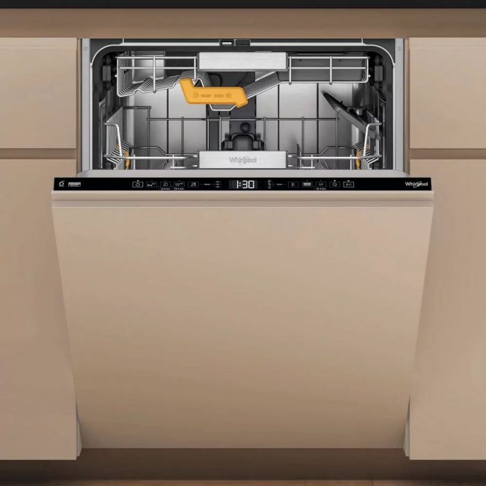 Посудомийна машина Whirlpool вбудовувана, 14компл., A+++, 60см, дисплей, 3й кошик, білий