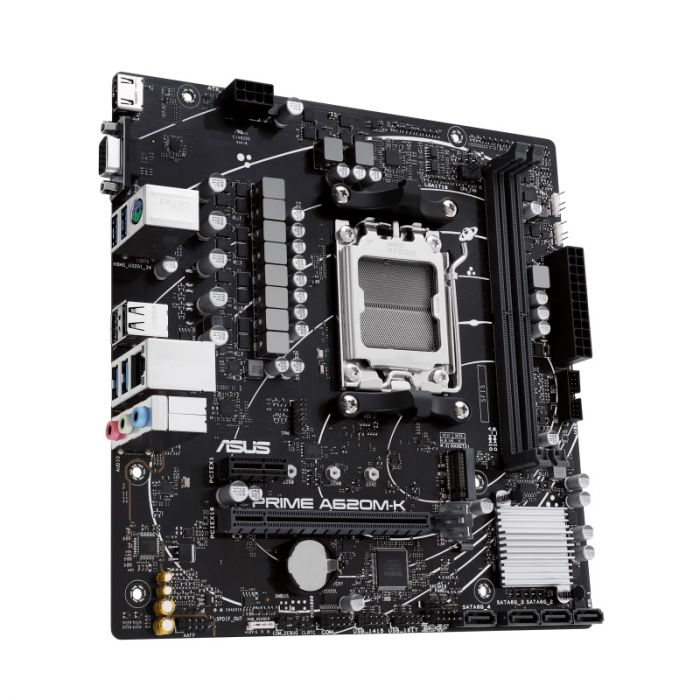 Материнcька плата ASUS PRIME A620M-K sAM5 A620 2xDDR5 HDMI D-Sub mATX