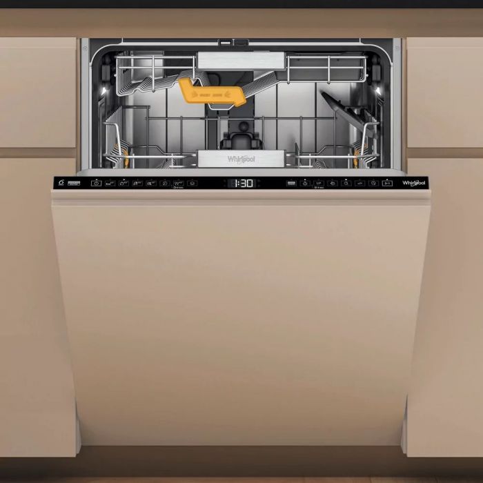 Посудомийна машина Whirlpool вбудовувана, 14компл., A+++, 60см, дисплей, 3й кошик, білий