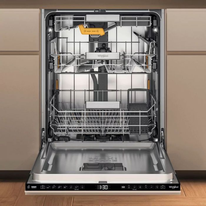 Посудомийна машина Whirlpool вбудовувана, 14компл., A+++, 60см, дисплей, 3й кошик, білий