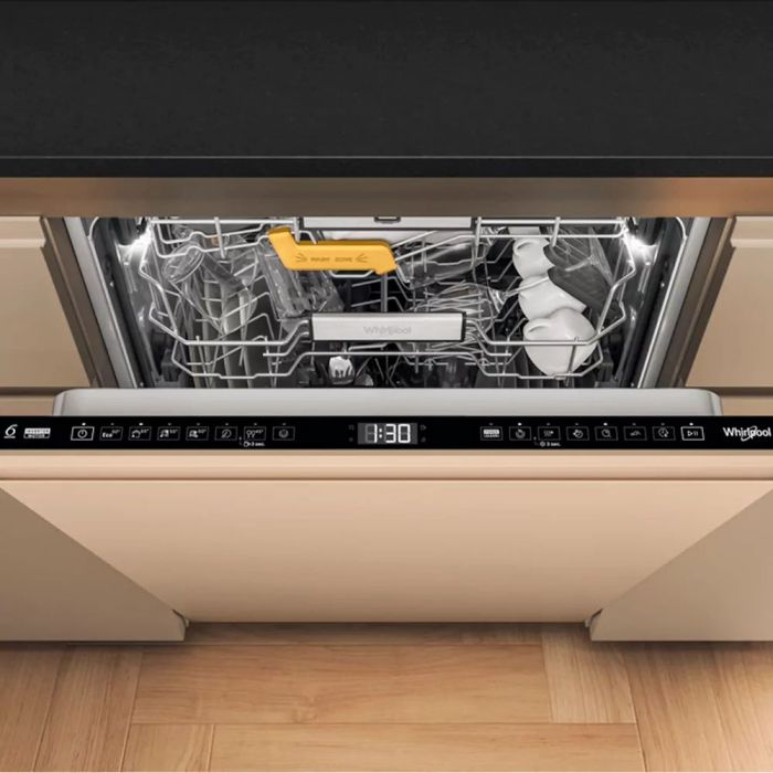 Посудомийна машина Whirlpool вбудовувана, 14компл., A+++, 60см, дисплей, 3й кошик, білий