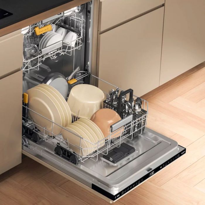 Посудомийна машина Whirlpool вбудовувана, 14компл., A+++, 60см, дисплей, 3й кошик, білий