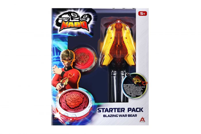 Дзиґа Infinity Nado VI серія Starter Pack Blazing War Bear Палаючий Бойовий Ведмідь