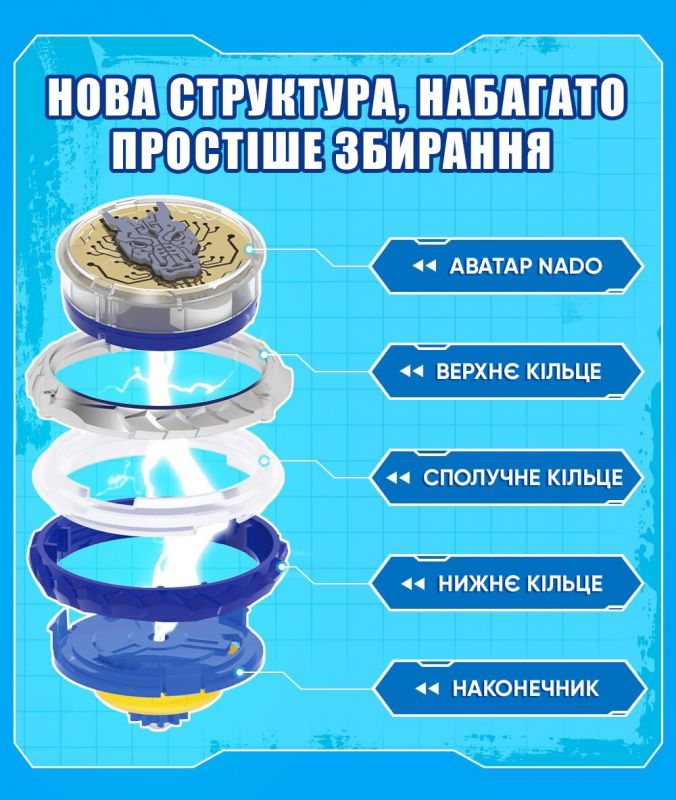 Дзиґа Infinity Nado VI серія Standard Pack Fury Wave Dragon Лютий Дракон