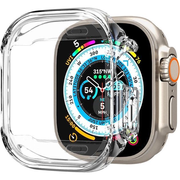 Чохол-накладка Spigen для Apple Watch Ultra (49mm) Ultra Hybrid, Crystal Clear
